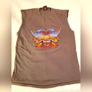 Harley Davidson New Bern, NC sleeveless Tshirt,  size XL. Grayish color